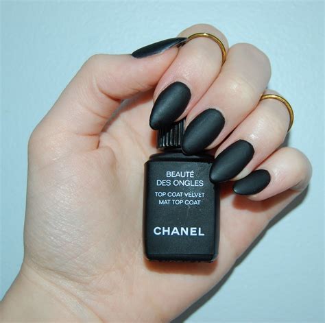 chanel matte black nail polish|More.